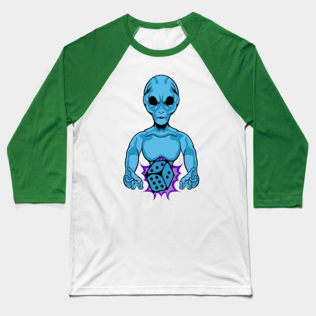 alien jackpot artwork Baseball T-Shirt by ryroxtoons
